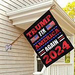 4KNG. Trump fix (flag) 30x40 House Flag Mockup 2