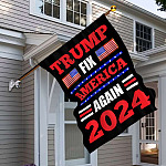 4KNG. Trump fix (flag) 30x40 House Flag Mockup 6