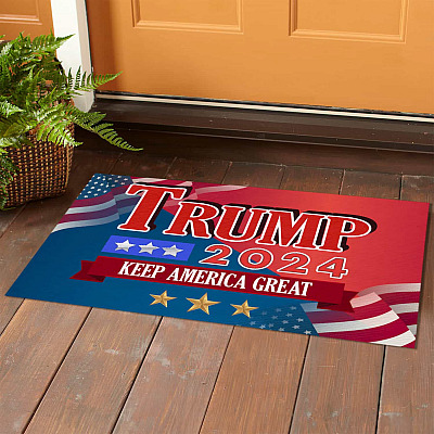 Alternative view of Trump 2024 Keep America Great Trump Supporters Doormat - Donald Trump For President Welcome Mat