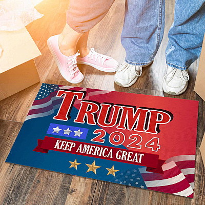 Trump 2024 Keep America Great Trump Supporters Doormat - Donald Trump For President Welcome Mat