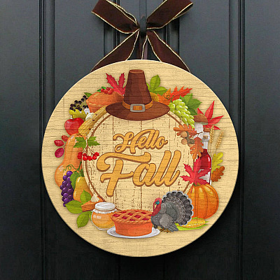 Wooden Door Sign