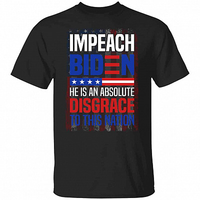 Impeach Biden Absolute tee, Black, Unisex T-Shirt