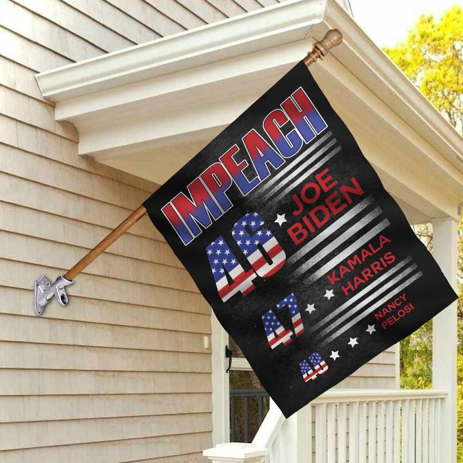 2LV. UU TIEN Impeach 46 47 48 (Flag) House Flag Mockup 2