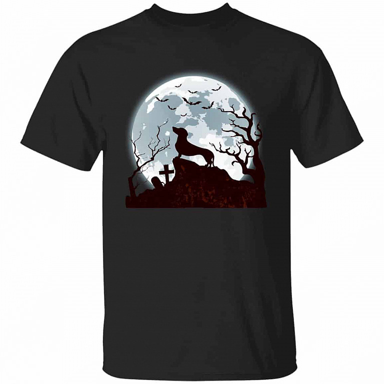 dachs, Black, Unisex T-Shirt