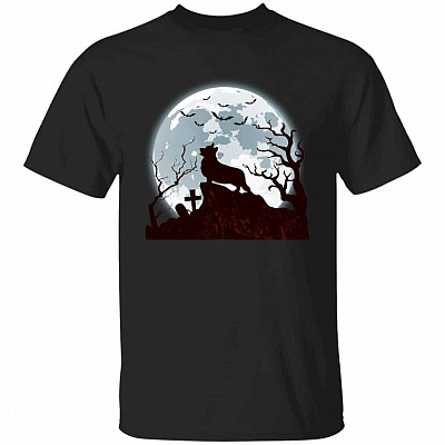 corgi, Black, Unisex T-Shirt