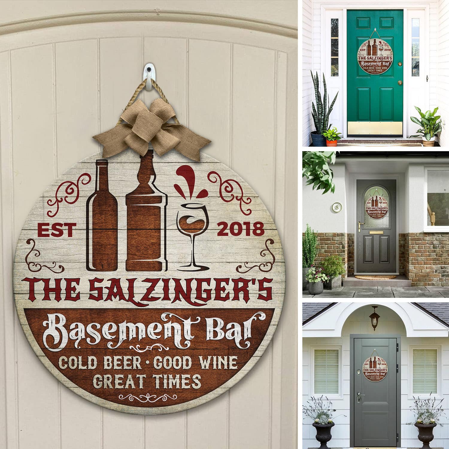 5O. Basement Bar (Sample Design) Door Sign Mockup 12