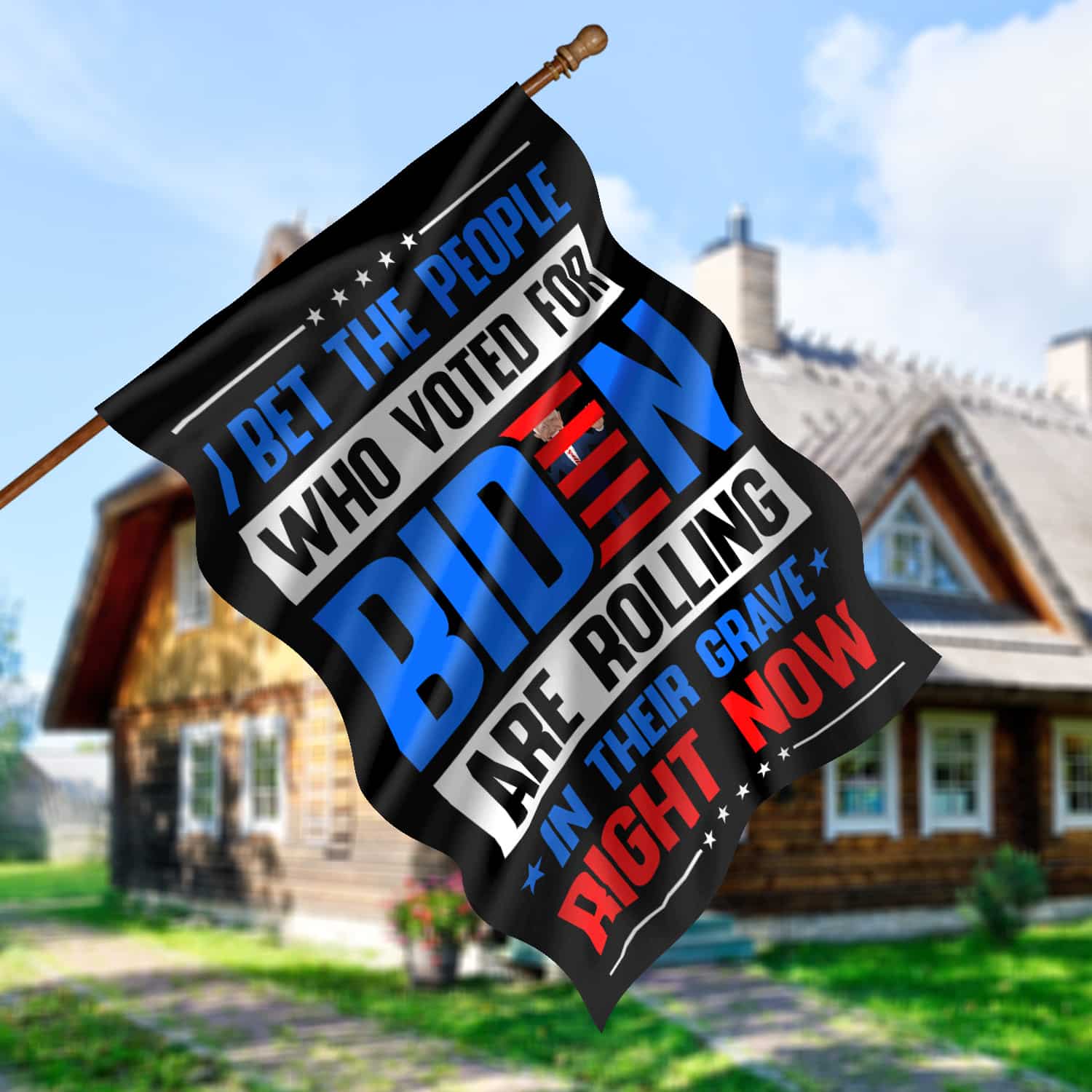 30x40 House Flag Mockup 5