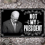 Biden Not My President - Anti Biden Doormat Entrance Indoor Outdoor Decorative Doormat