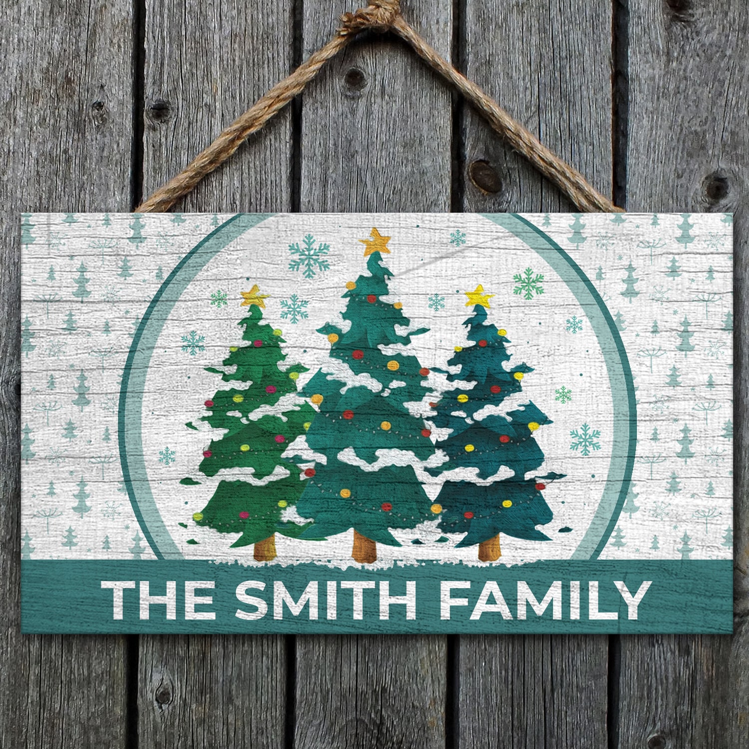 5NH. Tis The Season Door Sign (Sample Design) Mockup 1