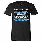 trans, Black, V-Neck T-Shirt