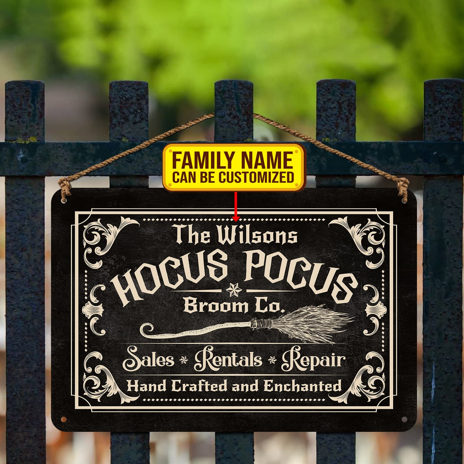 5VT. Hocus Pocus Broom Co sign mk2