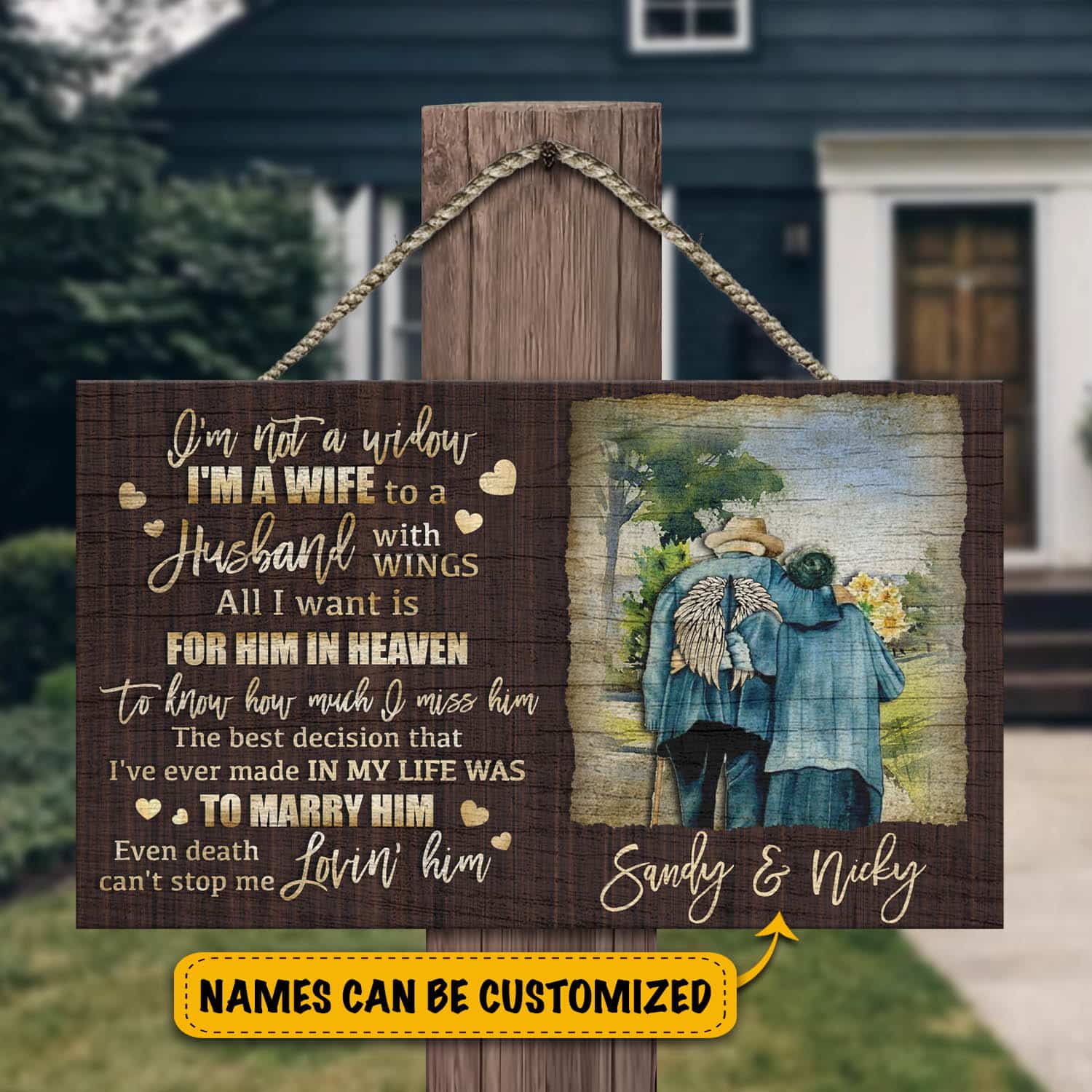 10VT. I'm Not A Widow Door Sign mk2