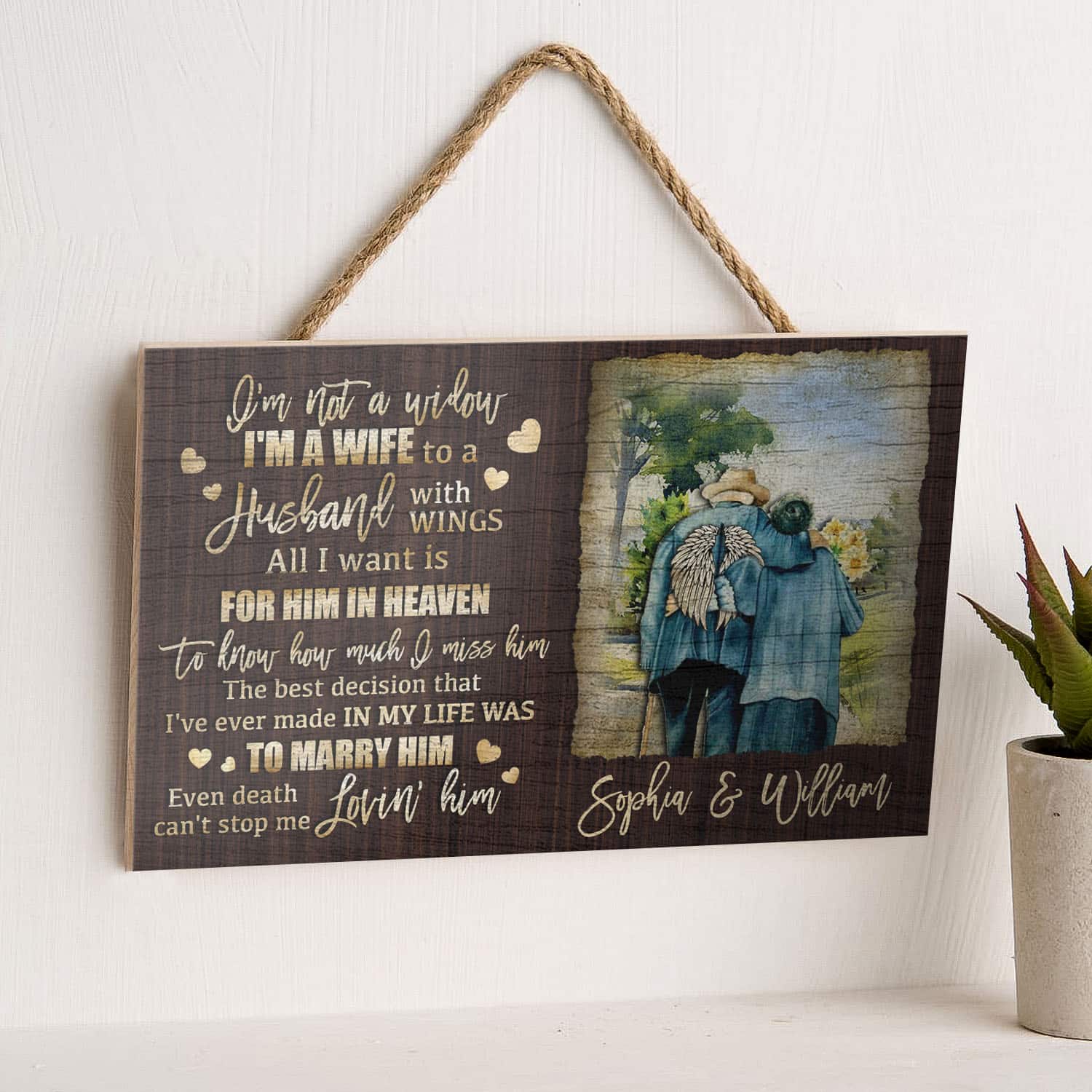 10VT. I'm Not A Widow Door Sign Sample Design Mockup 6