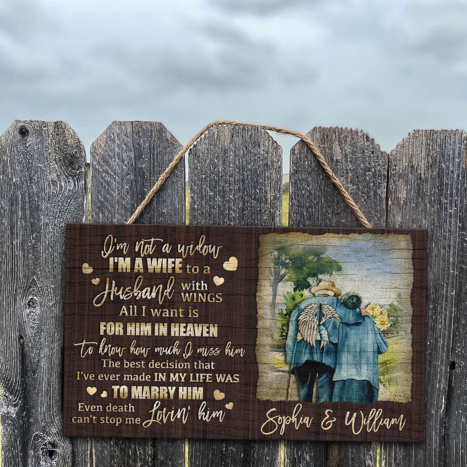 10VT. I'm Not A Widow Door Sign Sample Design Mockup 7