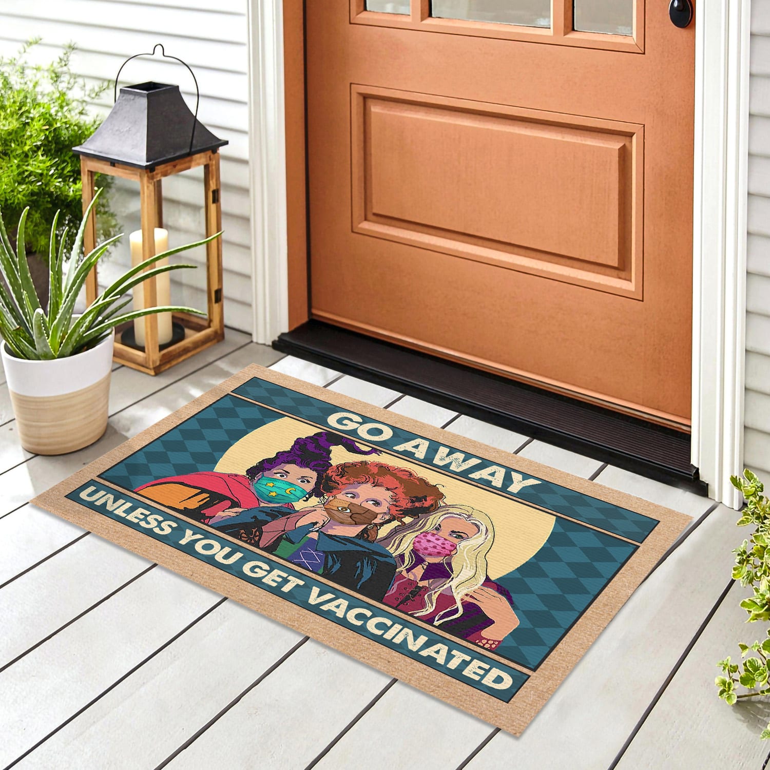 13H. Go Away Hocus-B (1) Doormat mockup 8