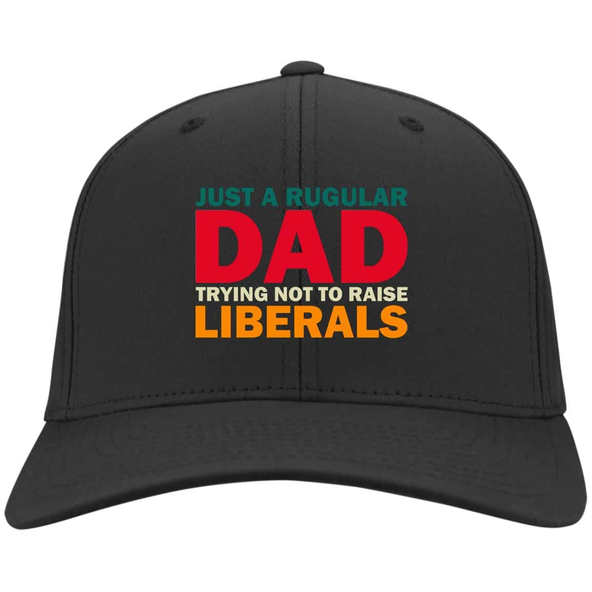 6O. Raise Liberals, Black, Twill Cap