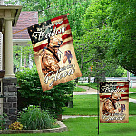 1BN. Freedom With Blood 30x40 Garden & House Mockup 1