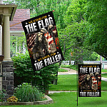 4BN. Kneel For Fallen 30x40 Garden & House Mockup 1