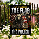 4BN. Kneel For Fallen 30x40 Garden Flag Mockup 6