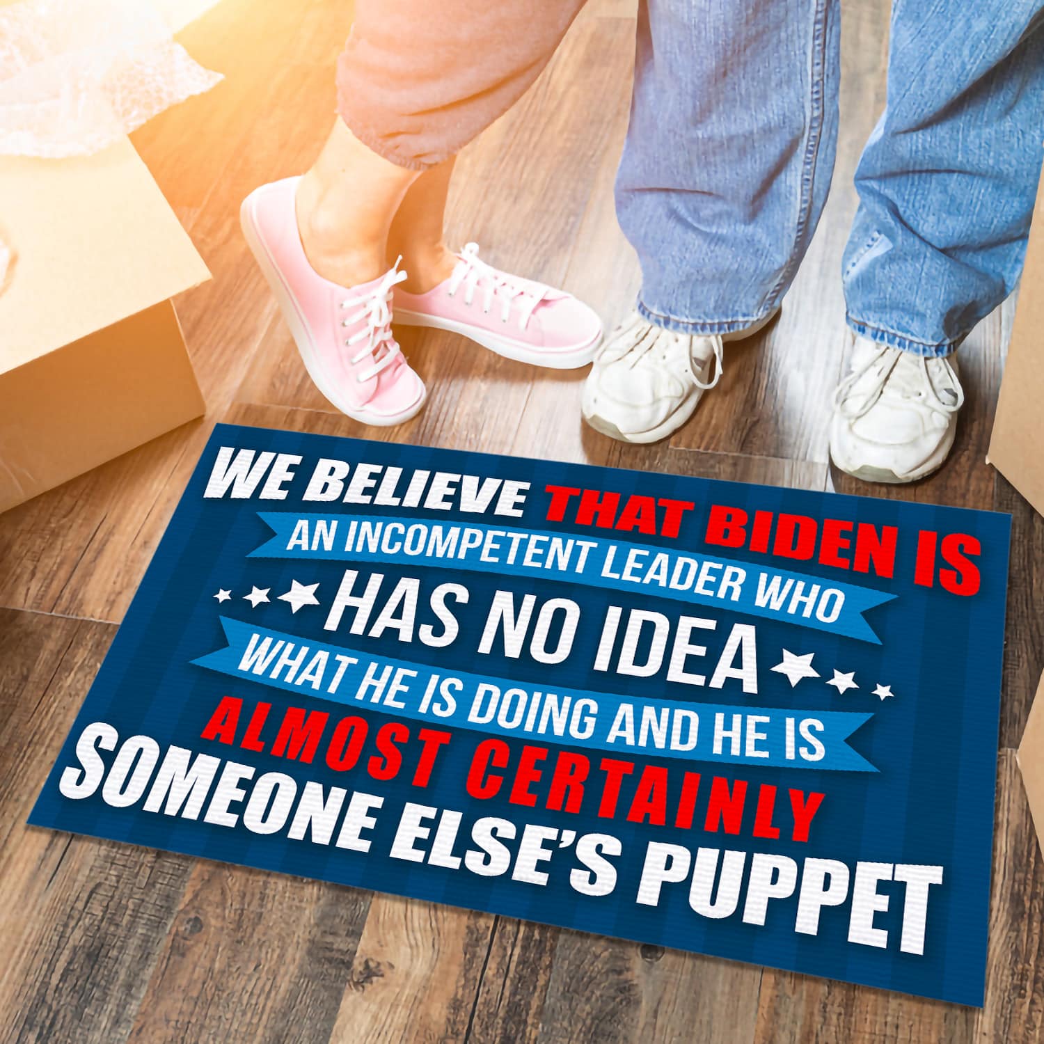 2LV. Biden is an Incompetent Doormat (6) Doormat mockup 6