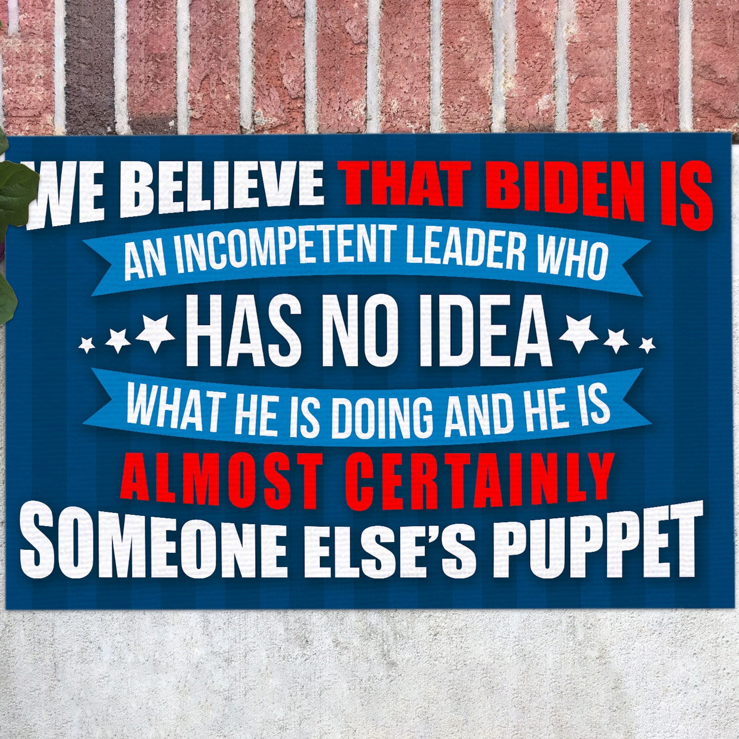 2LV. Biden is an Incompetent Doormat (6) Doormat mockup 12