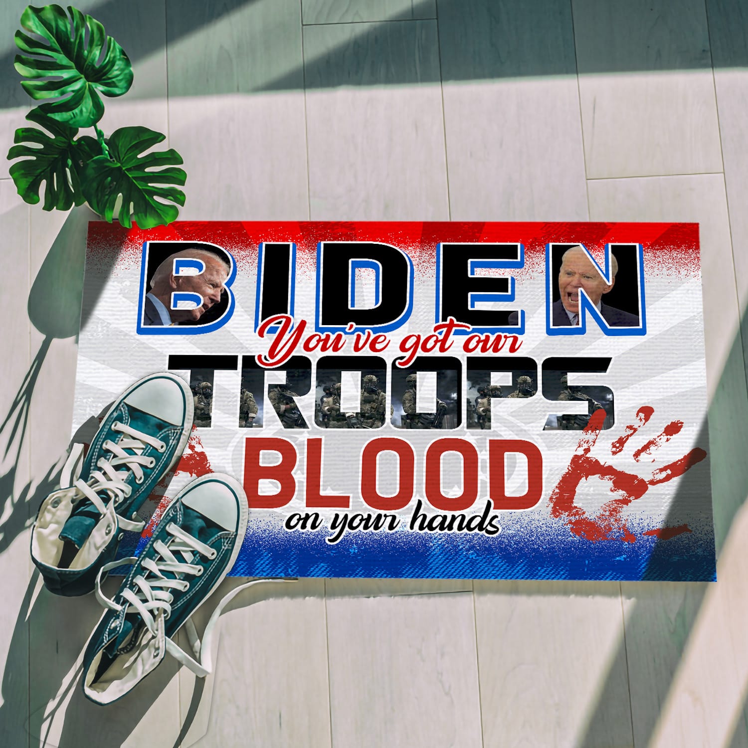 17NH. Uu tien.Biden Blood 2 Doormat mockup 5