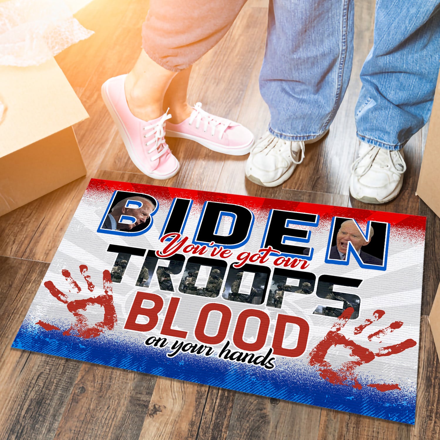 17NH. Uu tien.Biden Blood 2 Doormat mockup 6