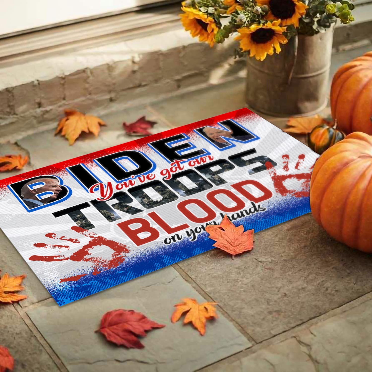 17NH. Uu tien.Biden Blood 2 Doormat mockup 9