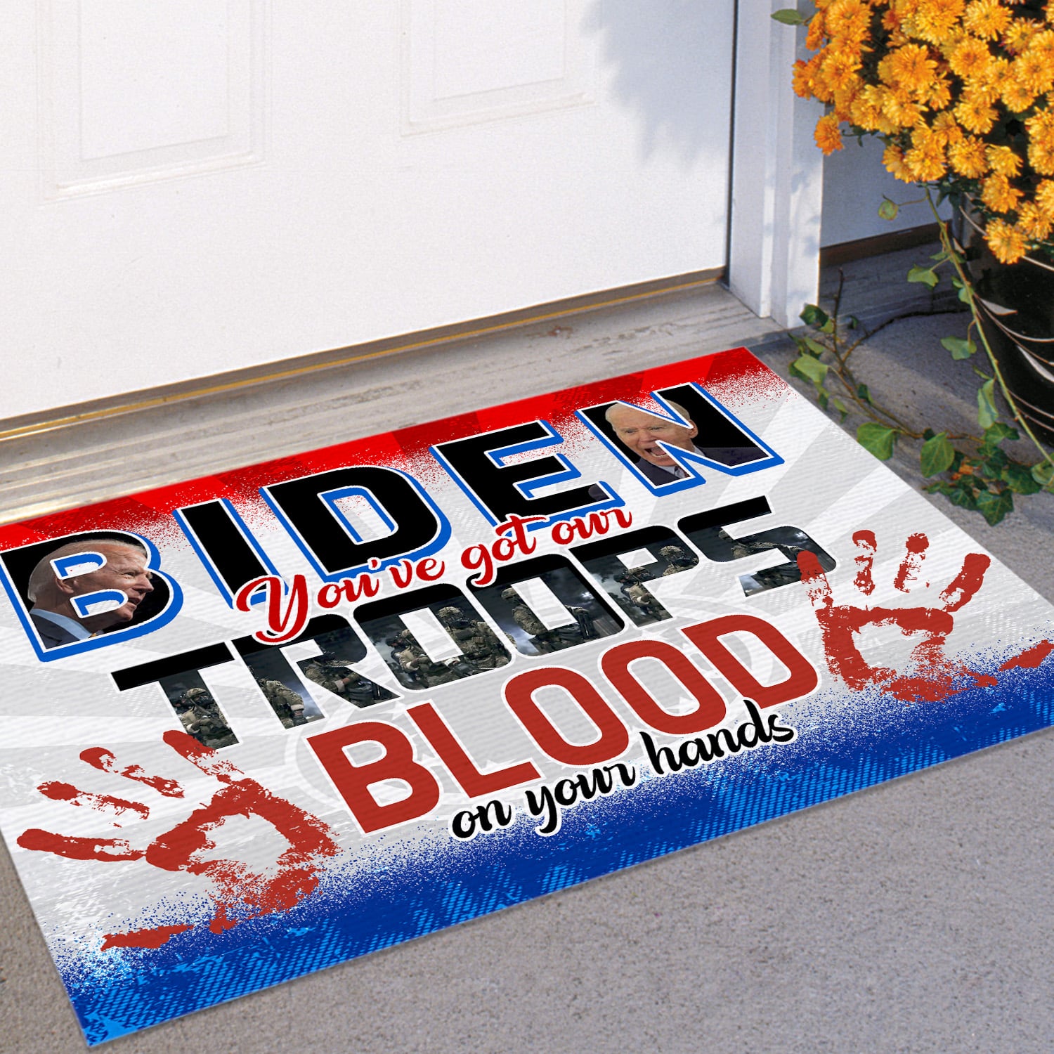 17NH. Uu tien.Biden Blood 2 Doormat mockup 11