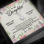 From Mom To My Daughter A Link That Can Never Be Undone I Believe In You Alluring Beauty Necklace