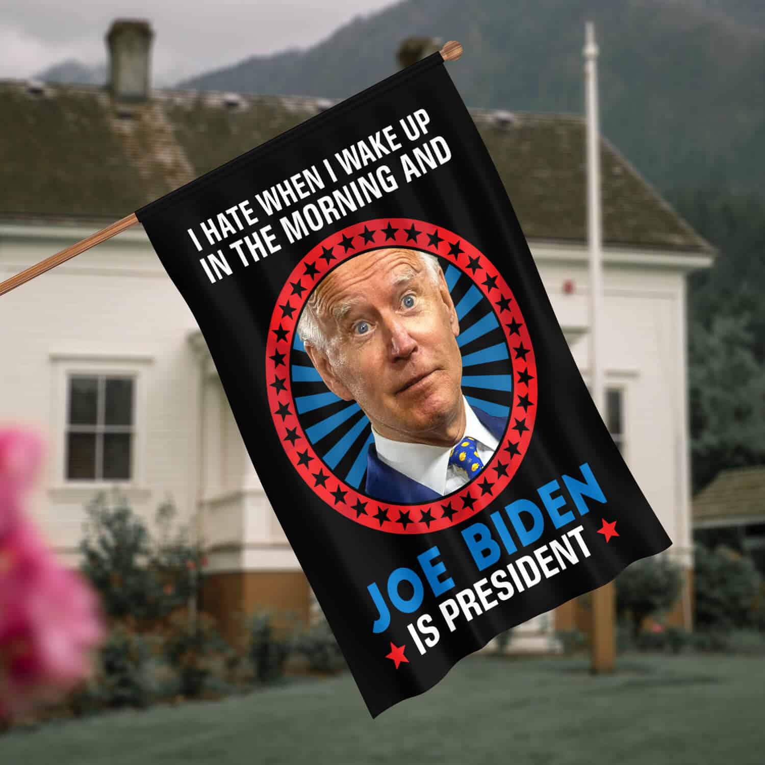 30x40 House Flag Mockup 4