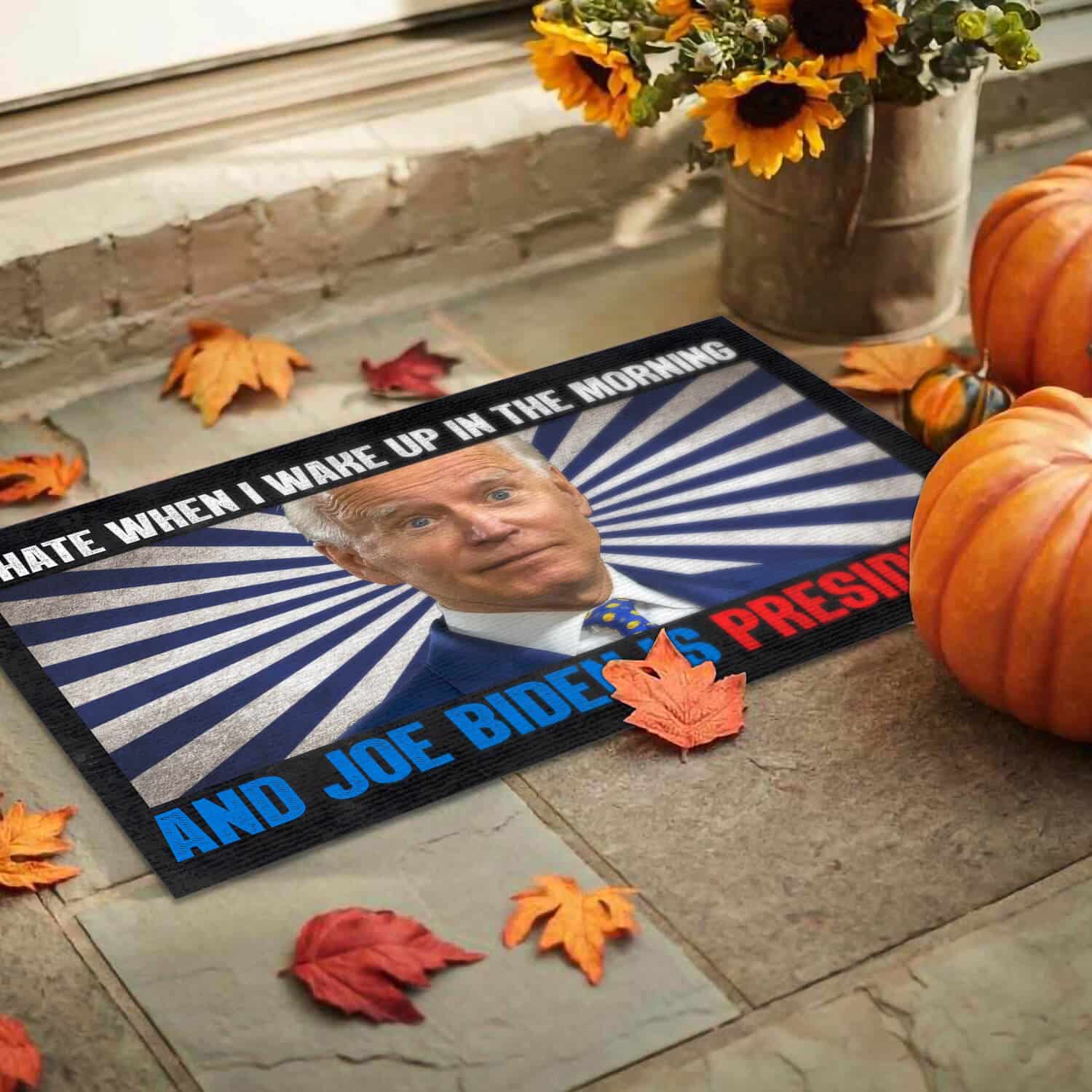 4TM. Hate Morning Biden DOORMAT (3) Doormat mockup 9