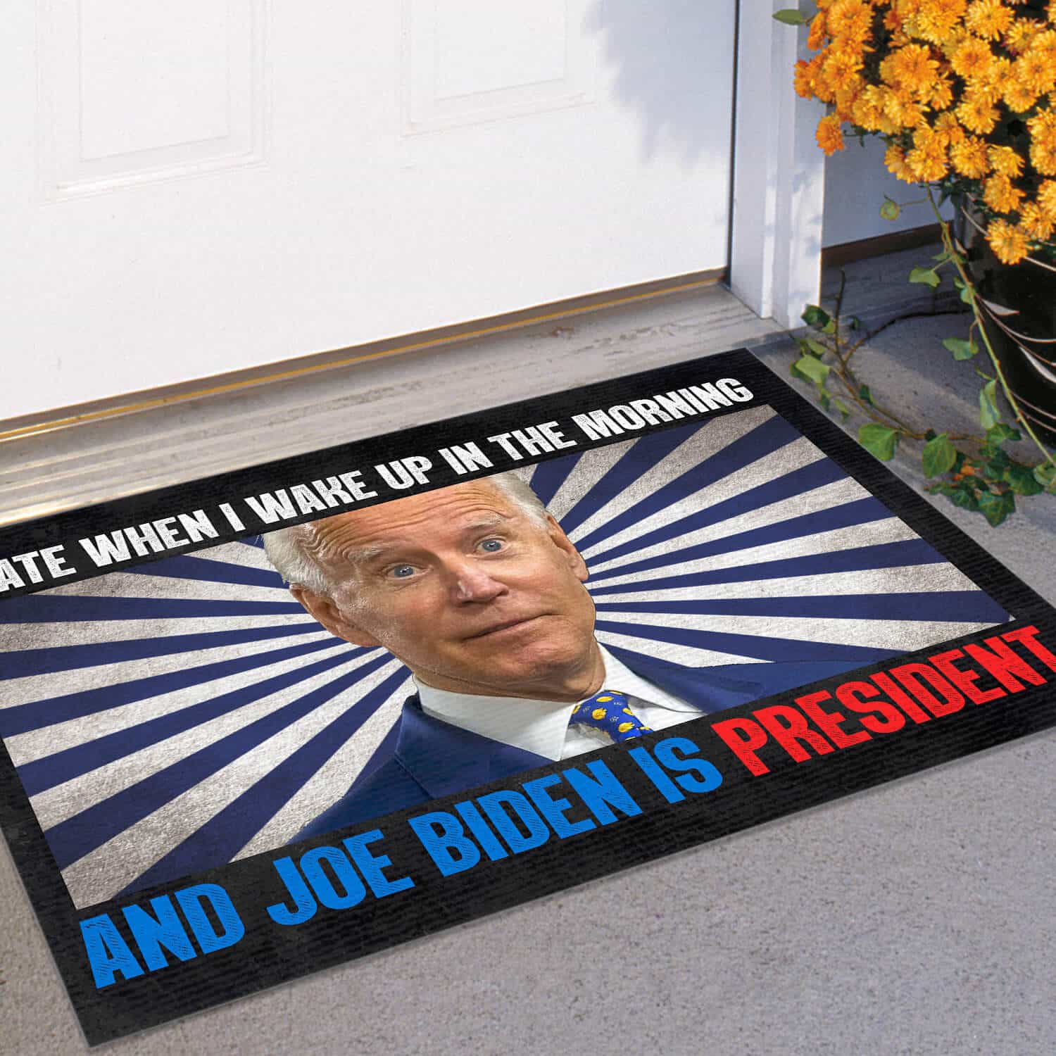 4TM. Hate Morning Biden DOORMAT (3) Doormat mockup 11