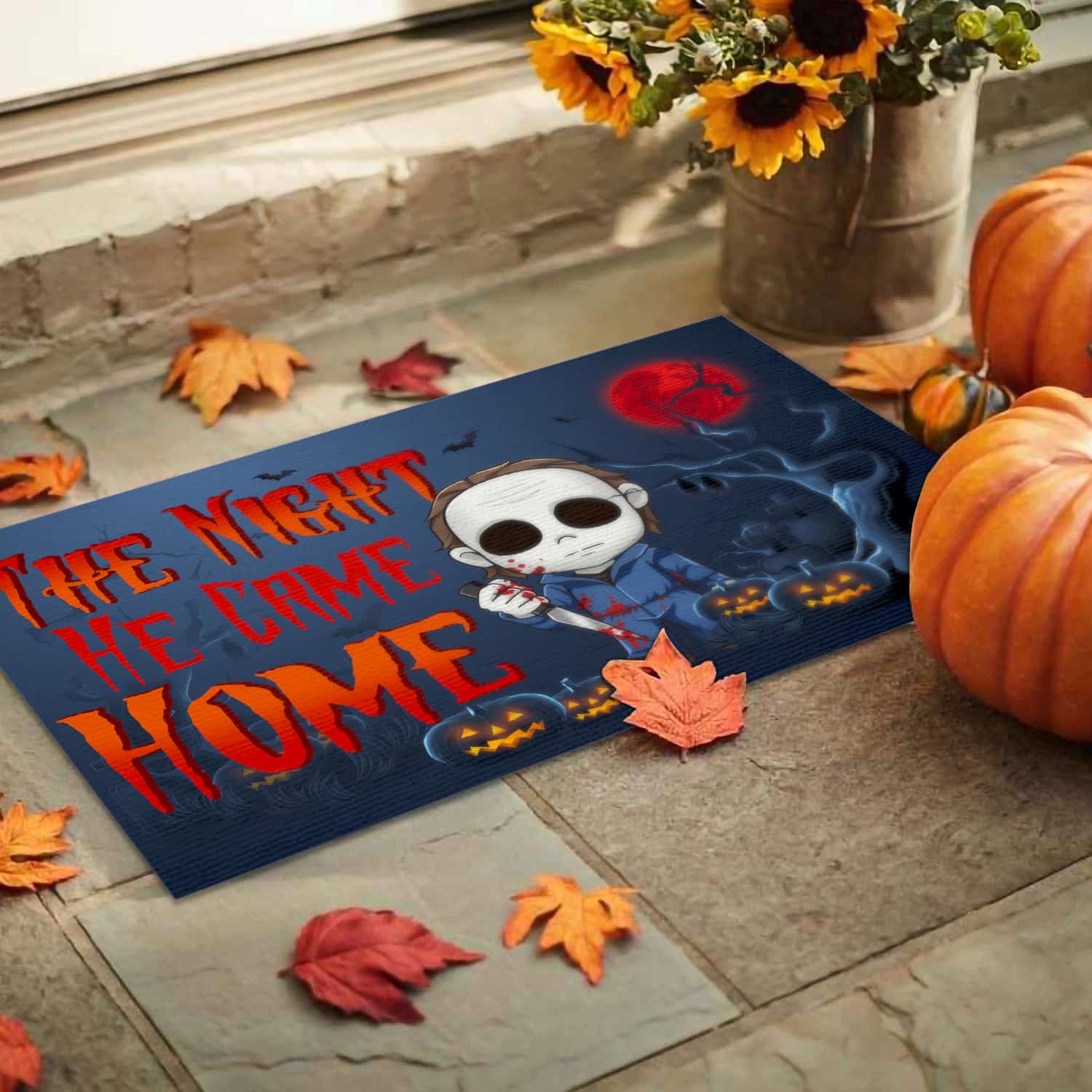9. The Night He Came Home Doormat mockup 9