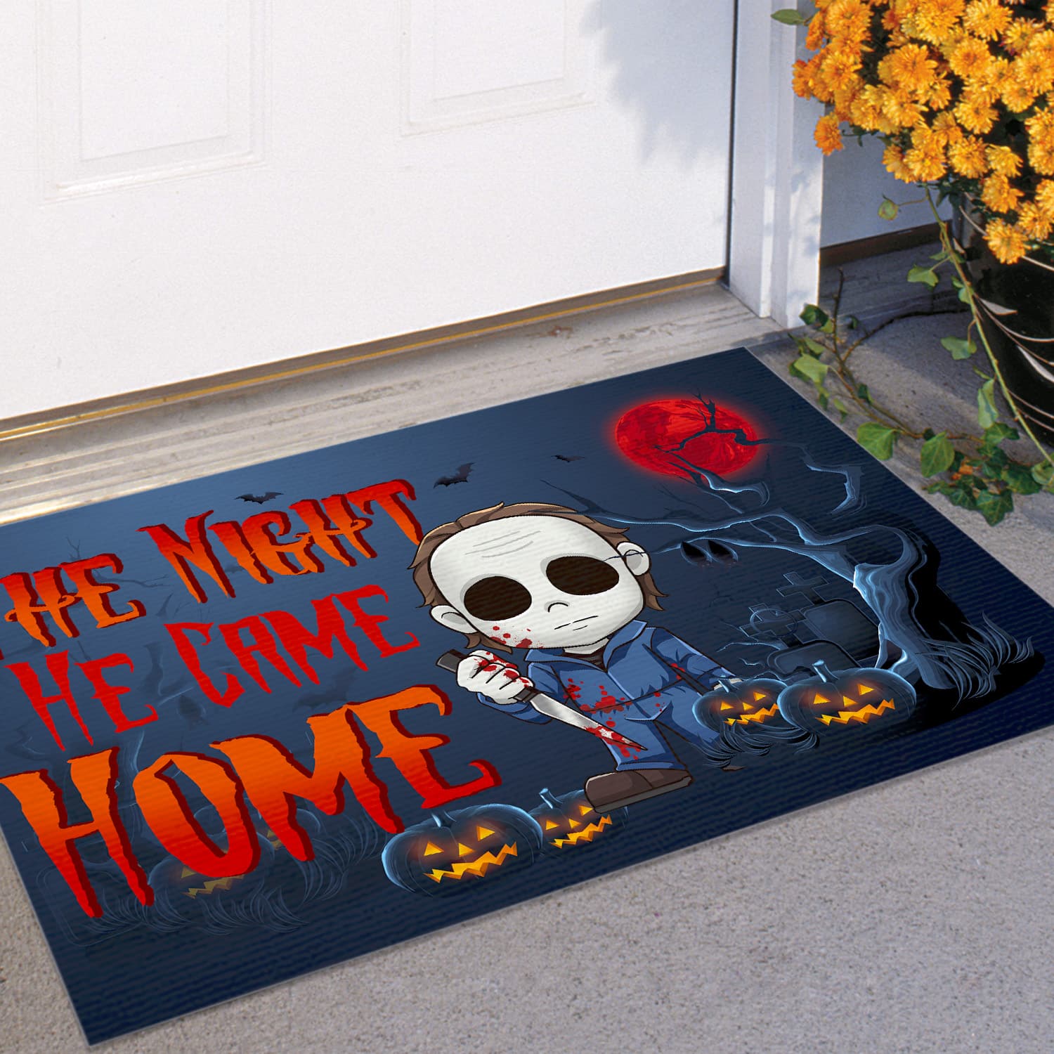 9. The Night He Came Home Doormat mockup 11