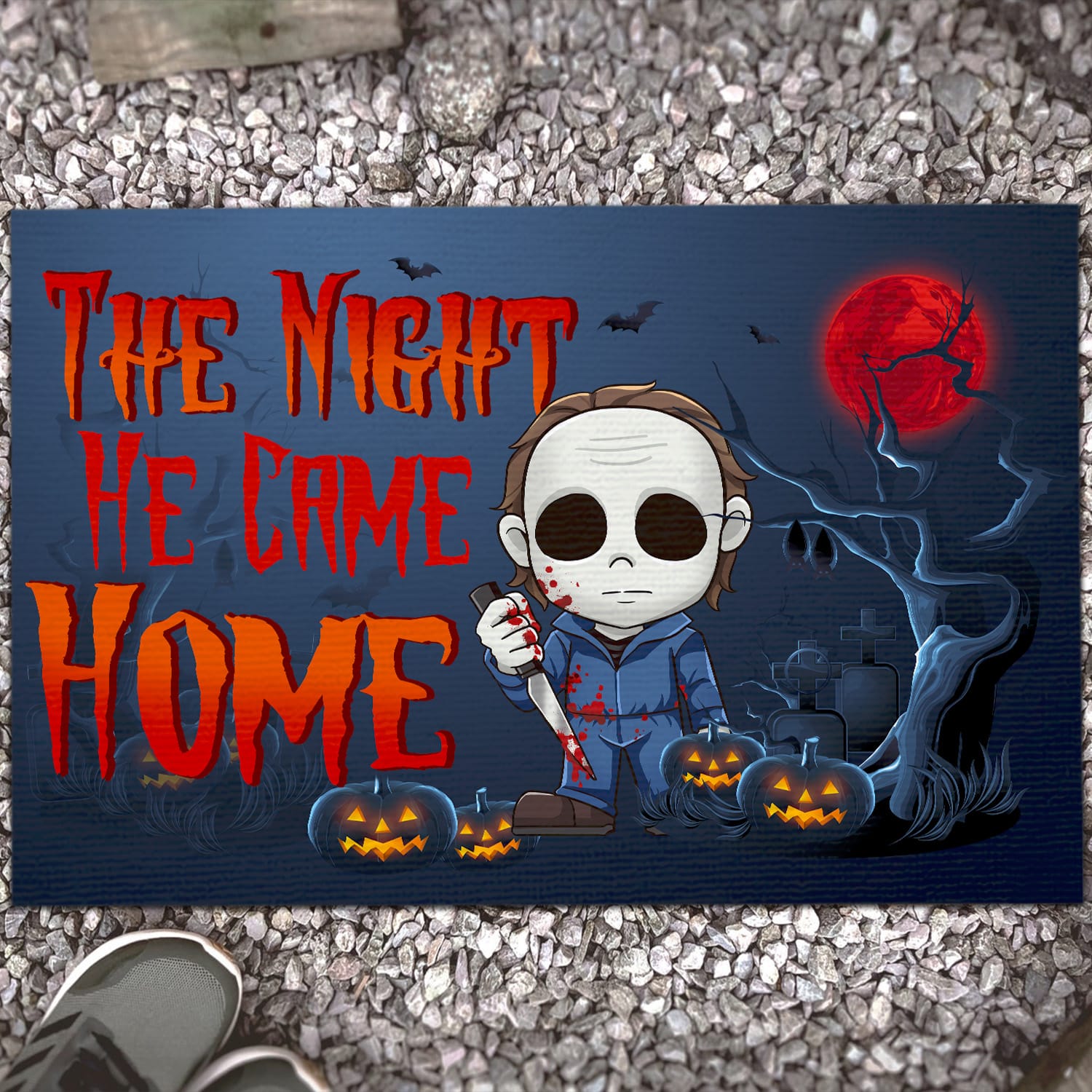 9. The Night He Came Home Doormat mockup 13
