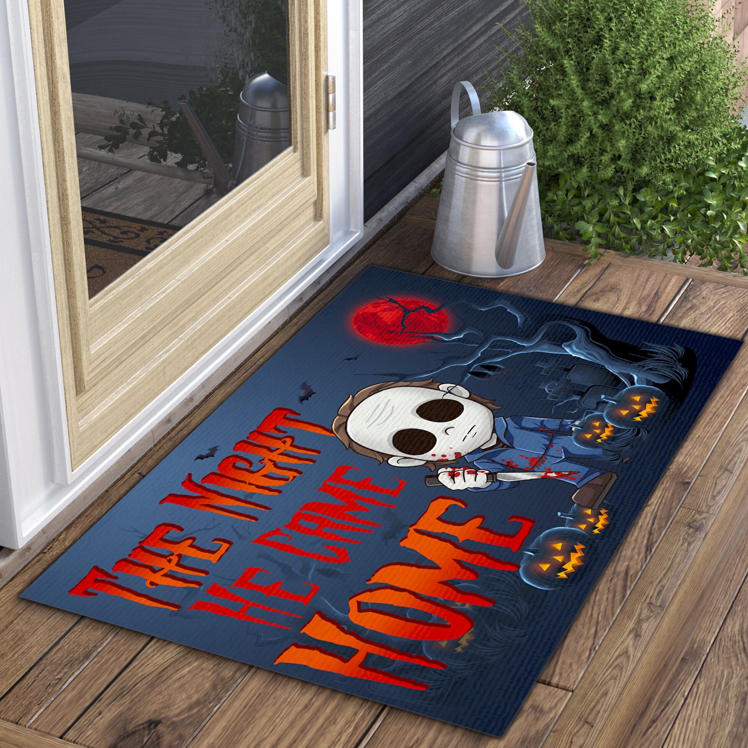 9. The Night He Came Home Doormat mockup 3