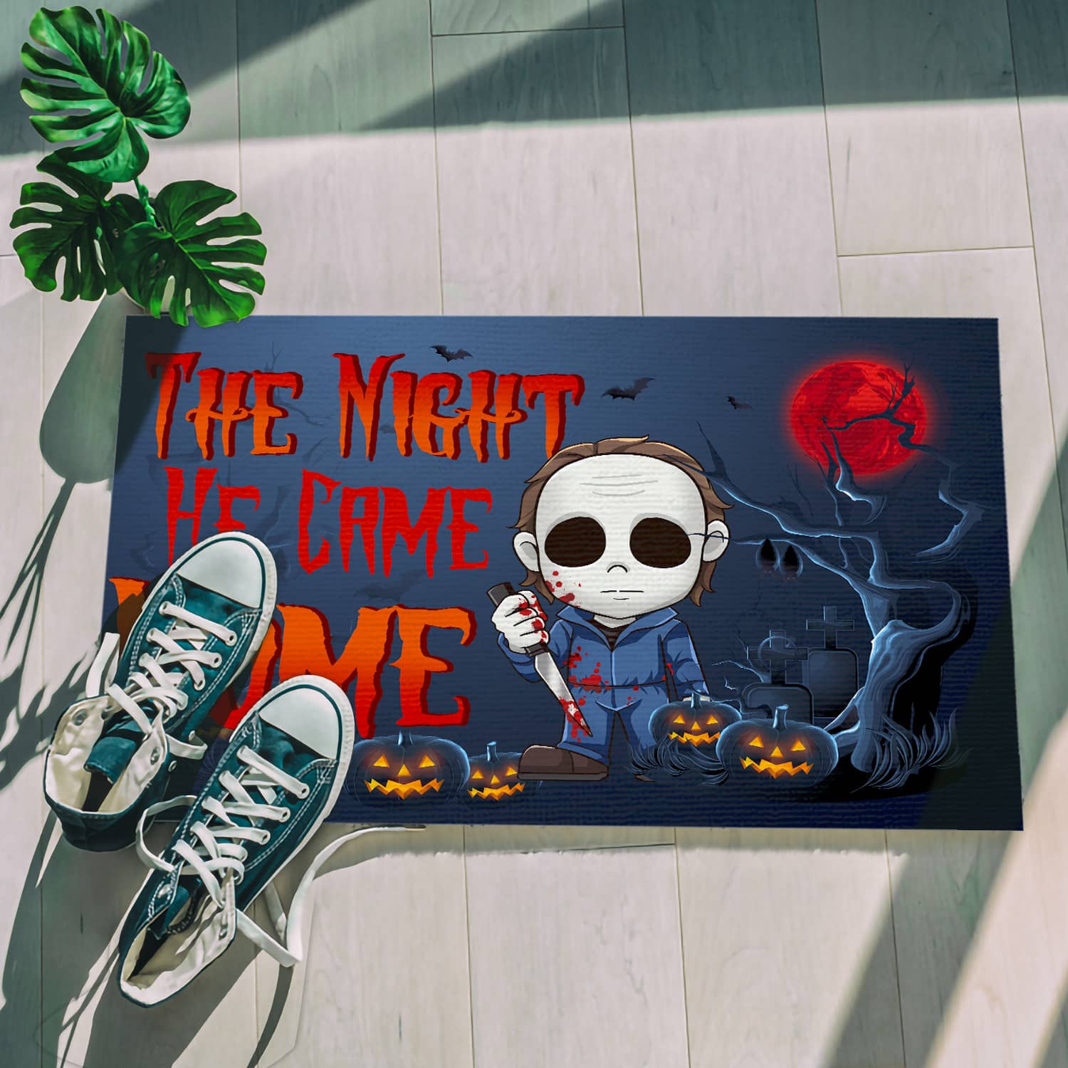 9. The Night He Came Home Doormat mockup 5