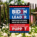 4KT. We Believe That Biden Is (flag) 30x40 Garden Flag Mockup 6