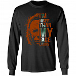 2KT. I'm Nicer Than My Face, Black, Long Sleeve