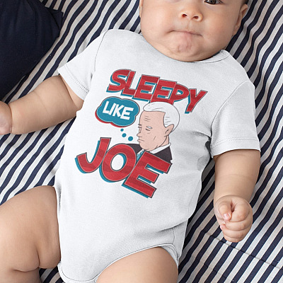 Sleepy Like Joe Baby Onesie - Toddler Baby Infant Bodysuit - Joe Biden Onesie
