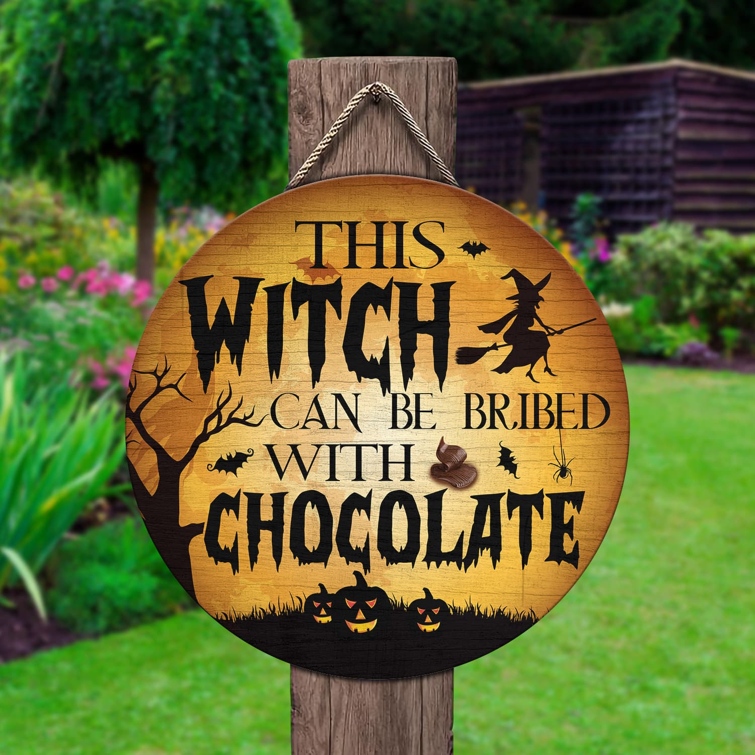 8Th. Bribed Witch Chocolate-doordign Door Sign Mockup 2