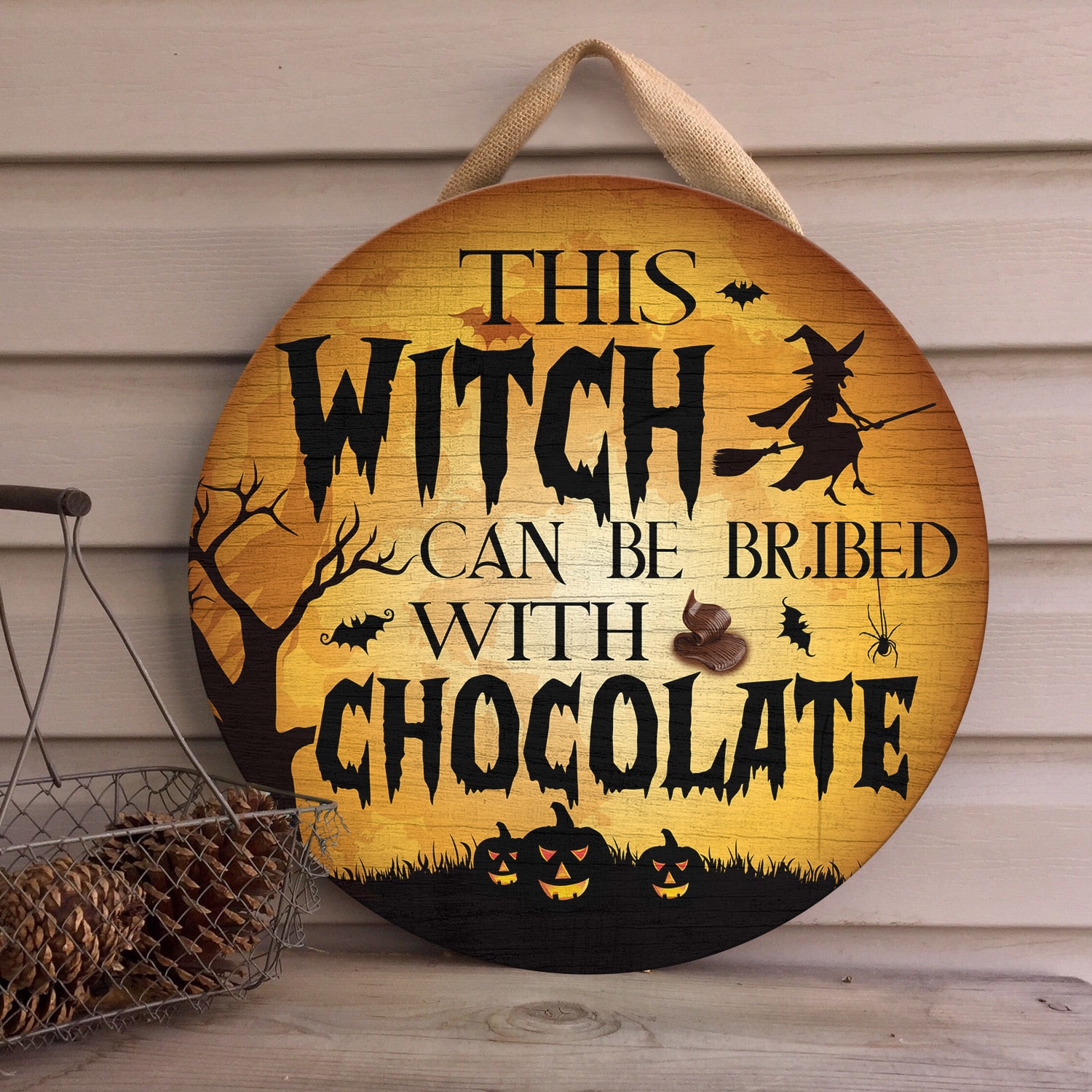 8Th. Bribed Witch Chocolate-doordign Door Sign Mockup 4