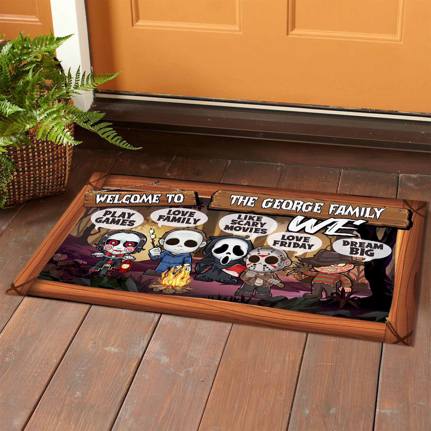 6LV. In This House Camping (Sample Design) (1) Doormat mockup 1
