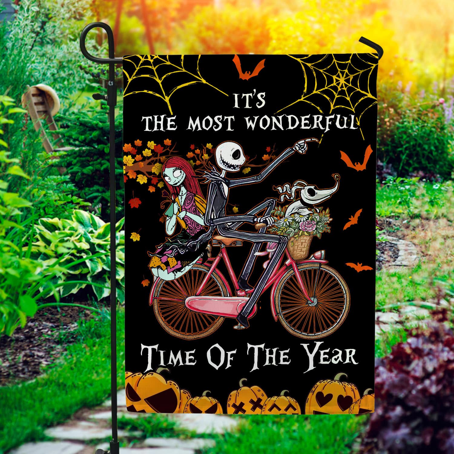 8BN. Wonderful Time 30x40 Garden Flag Mockup 1