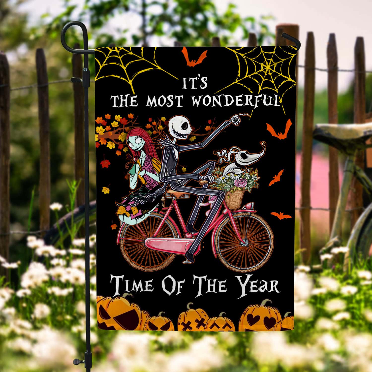 8BN. Wonderful Time 30x40 Garden Flag Mockup 6