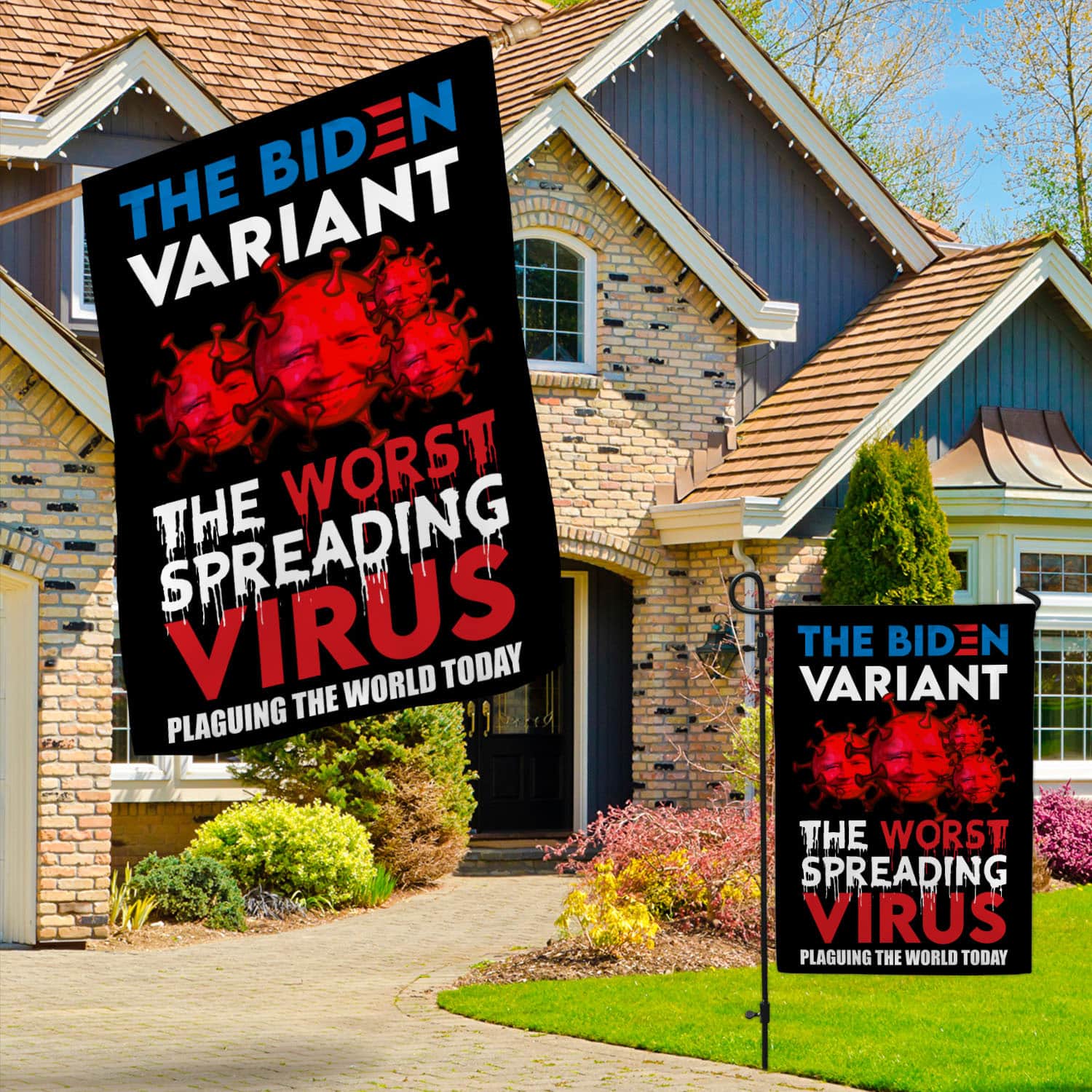 10NH. The Biden Variant (flag) 30x40 Garden & House Mockup 3fx