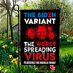 10NH. The Biden Variant (flag) 30x40 Garden Flag Mockup 5