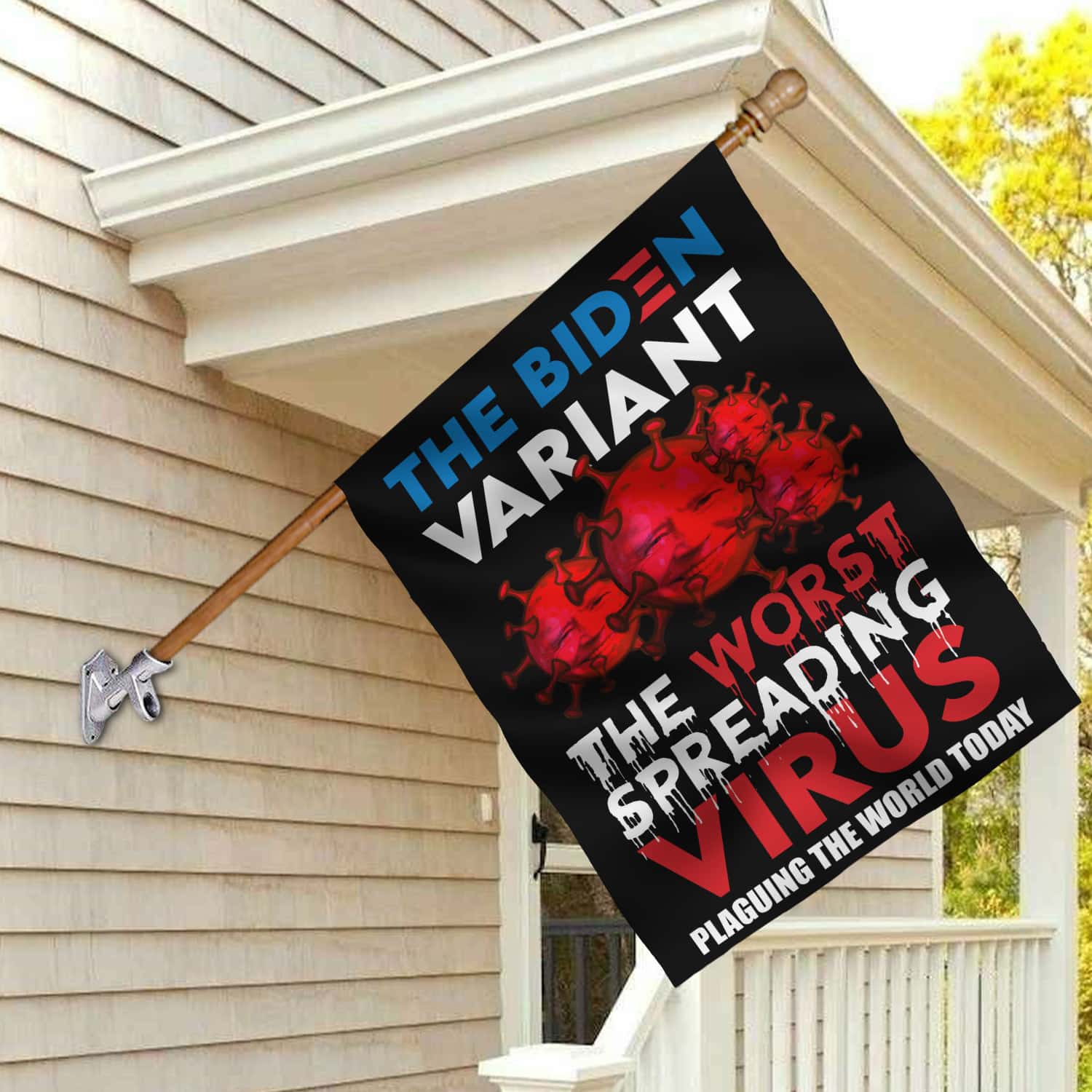 10NH. The Biden Variant (flag) 30x40 House Flag Mockup 2