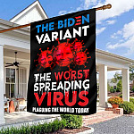 10NH. The Biden Variant (flag) 30x40 House Flag Mockup 3